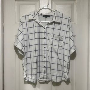 Striped button up blouse